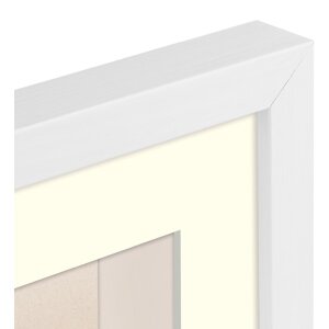 ZEP Holzrahmen Malmo weiß 50x70 cm mit Passepartout 40x60 cm