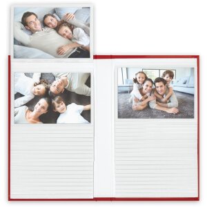 ZEP Flipalbum XF468 Roșu pentru 80 fotografii 10x15 cm art print cover
