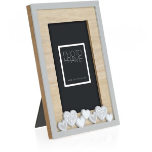 ZEP cadru foto din lemn Lola 10x15 cm format portret și peisaj și cadru dublu