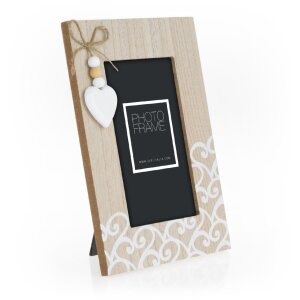 ZEP Holz-Fotorahmen Luisa 10x15 cm Hoch- und Querformat braun