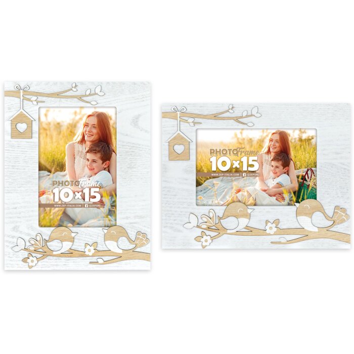 ZEP Holz-Fotorahmen Noemi 10x15 cm Frühlings-Bilderrahmen