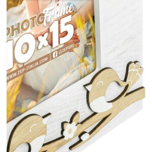 ZEP Holz-Fotorahmen Noemi 10x15 cm Frühlings-Bilderrahmen