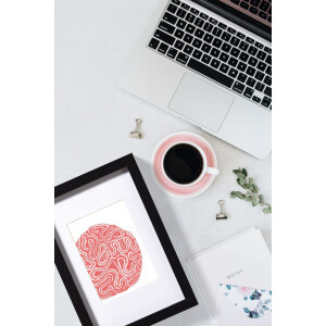 Walther cadru din lemn Stockholm 3D jersey cadru negru 60x90 cm arta de sticlă