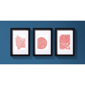 Walther cadru din lemn Stockholm 3D jersey cadru negru 60x90 cm arta de sticlă