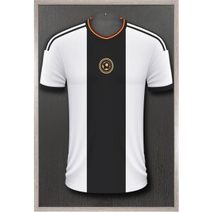 Walther Holzrahmen Stockholm 3D Trikotrahmen grau 60x90 cm Kunstglas