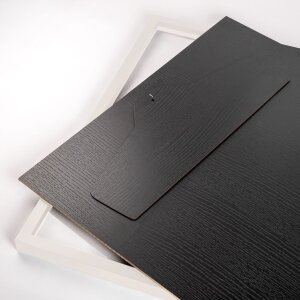 Walther cadru din lemn Stockholm 3D jersey cadru alb 60x90 cm sticlă acrilică