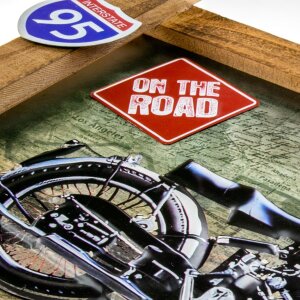 ZEP decor de perete GALLUP 59x40x4 cm motocicletă