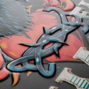 Plachetă din metal ZEP TATTOO Miami 47x35x0,5 cm