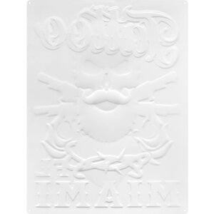 Plachetă din metal ZEP TATTOO Miami 47x35x0,5 cm