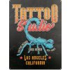 Placă metalică ZEP TATTOO Long Beach – stil vintage