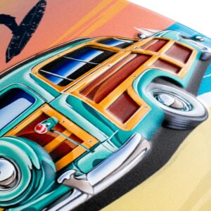 Placă metalică decorativă ZEP SURF, stil vintage,...