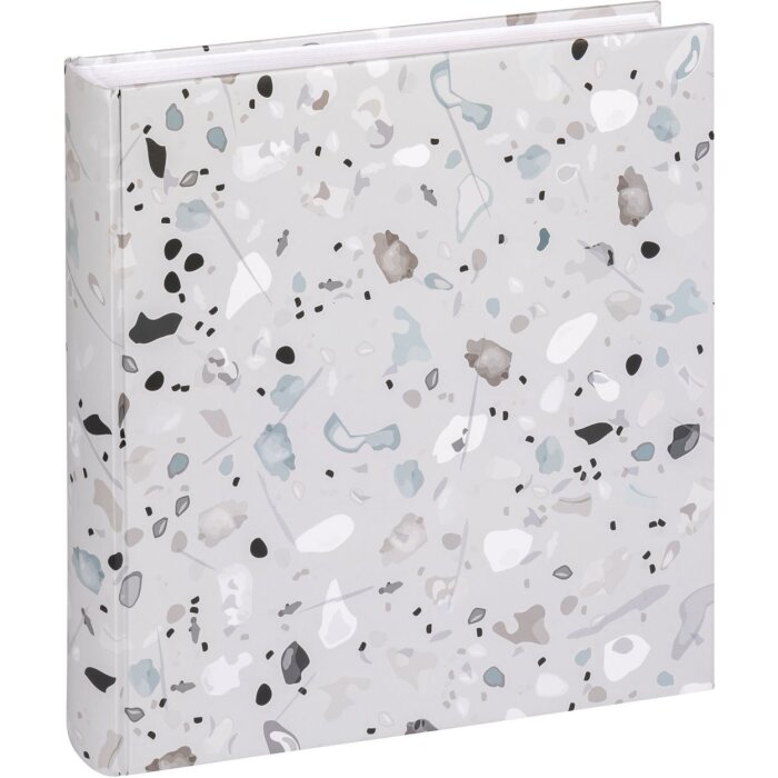 Walther Fotoalbum Terrazzo Stone Grey 30x30 cm 60 weiße Seiten