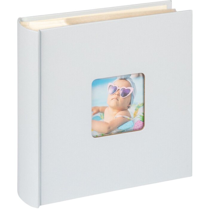 Walther Memo slip-in album Fun 200 fotografii 10x15 cm albastru deschis
