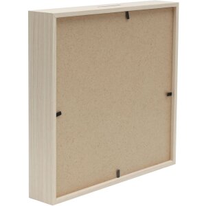 Deknudt cutie de bani din lemn S68VD1 natural 18x18 cm