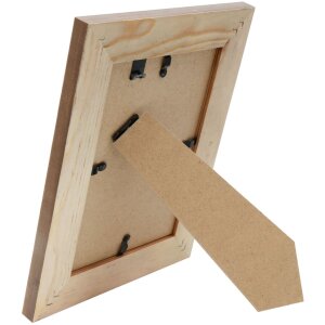 Deknudt Holz-Fotorahmen Blumendruck S68VH braun 10x15 cm
