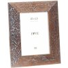 Deknudt Holz-Fotorahmen Blumendruck S68VH braun 10x15 cm