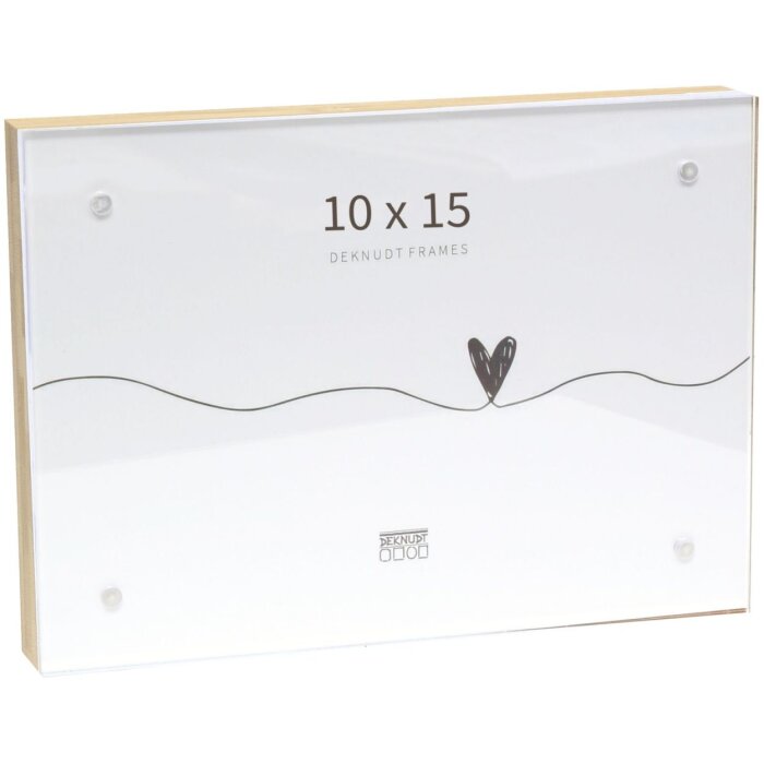 Deknudt Bambusrahmen mit Acrylglas und Magnetverschluss S68VE1 natur 10x15 cm