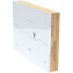 Deknudt ramă din bambus cu sticlă acrilică și închidere magnetică S68VE1 natural 13x18 cm