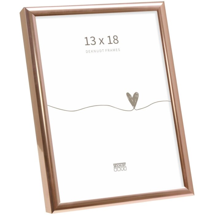 Rama foto din aluminiu Deknudt S027 aur roz 13x18 cm