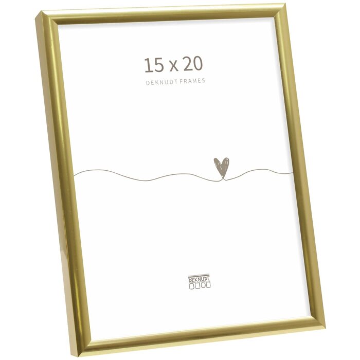 Ramă foto Deknudt din aluminiu S027 aur, 15x20 cm