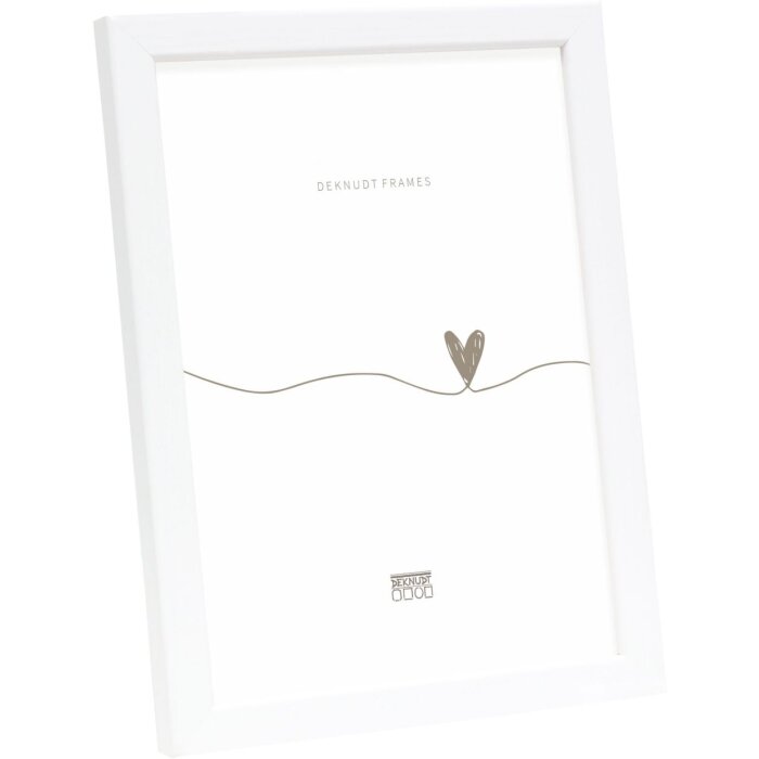 Ramă foto din lemn Deknudt S41JK1 albă 24x30 cm