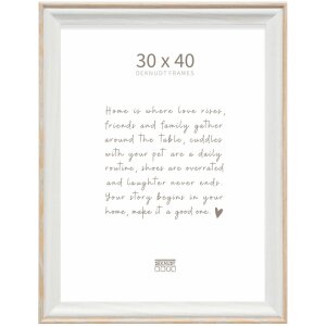 Deknudt Holzrahmen S68VG1 weiß-natur 30x40 cm