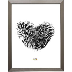 Deknudt Kunststoffrahmen S41VD1 silber 21x29,7 cm DIN A4 Urkundenrahmen