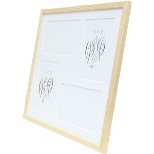 Deknudt cadru galerie din lemn S41JH1 natural 4 fotografii 10x15 cm (31,4x31,4 cm)