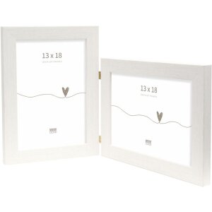 Deknudt S41VF1 Doppelrahmen Kunststoff weiß 2 Fotos...