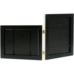 Deknudt cadru dublu cadru din plastic S41VF1 alb 2 fotografii 13x18 cm