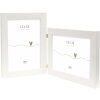 Deknudt cadru dublu cadru din plastic S41VF1 alb 2 fotografii 13x18 cm