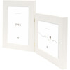 Deknudt cadru dublu cadru din plastic S41VF1 alb 2 fotografii 13x18 cm