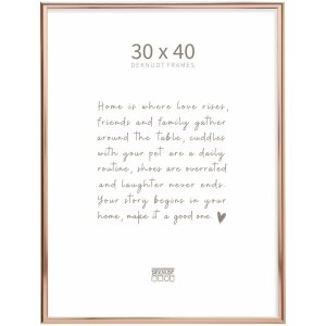 Rama foto din aluminiu Deknudt S027 aur roz 30x40 cm