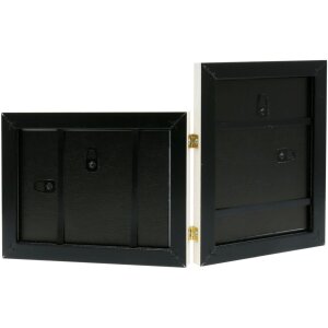 Ramă foto dublă din plastic Deknudt S41VF1 albă 15x20 cm