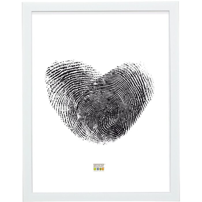 Deknudt Kunststoffrahmen S41VK1 weiß mit Silberkante 29,7x42 cm DIN A3