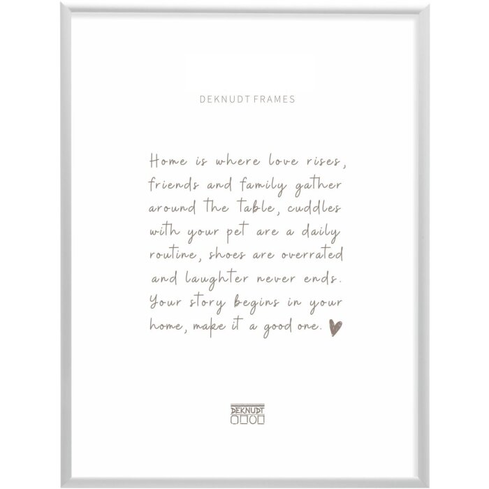 Ramă foto Deknudt Aluminium S027, argint, 40x50 cm