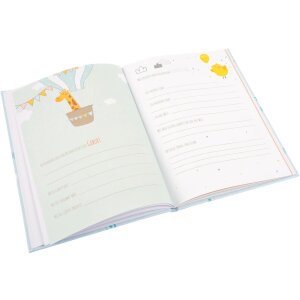 Goldbuch Jurnal bebeluș Blue Elephant 21x28 cm Gravură argintie 44 pagini