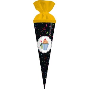 Goldbuch Schultüte Party Einschulung Lackkarton mit...