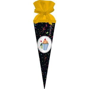 Goldbuch Schultüte Party Einschulung Lackkarton mit...