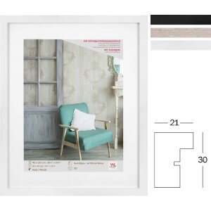 Walther Holzrahmen Stockholm 40x50 cm mit Passepartout...