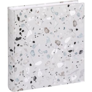 Walther Fotoalbum Terrazzo Stone 30x30 cm 60 Seiten Pergamin CD Archiv