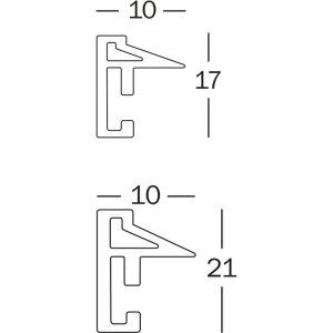 Walther Kunststoffrahmen Desire 40x60 cm Schwarz Kunstglas MDF-Rückwand