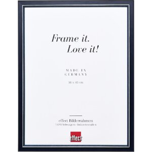 Effect Holz Bilderrahmen Profil 26 blau 25x30 cm Kunstglas