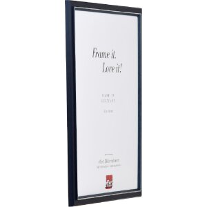 Effect Holzbilderrahmen Profil 26 blau 30x45 cm Museumsglas
