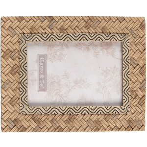 Clayre & Eef 2F0944 Rama foto 16x2x21 cm - 10x15 cm Rectangle maro