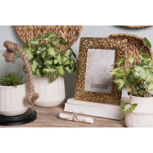 Clayre & Eef 2F0947 Fotorahmen 19x2x24 cm 13x18 cm Goldfarbig Rechteck