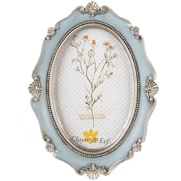 Clayre & Eef 2F0993 Fotorahmen 15x2x20 cm 10x15 cm Blau