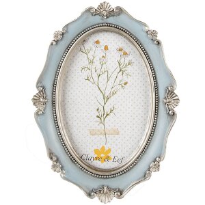 Clayre & Eef 2F0993 Fotorahmen 15x2x20 cm 10x15 cm Blau