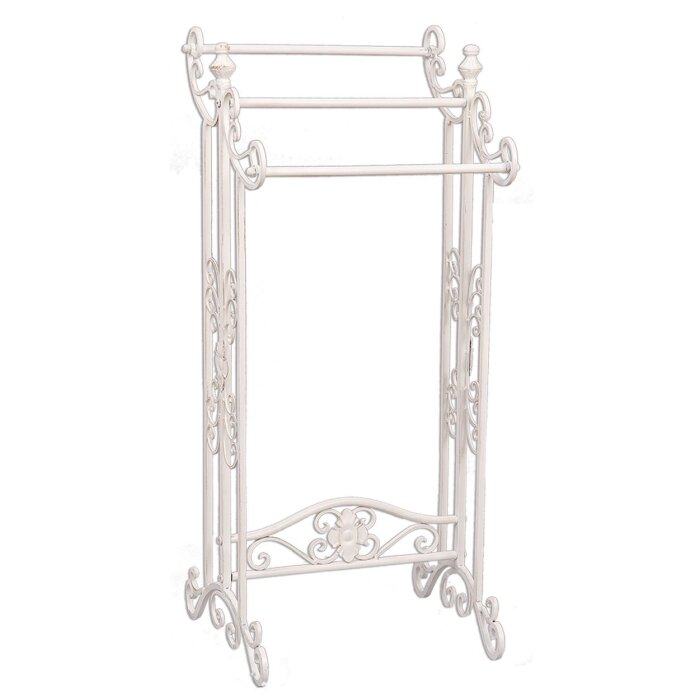 Clayre & Eef 4Y0224W Suport prosop alb 40x37x91 cm