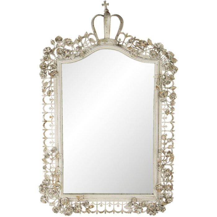 Oglindă Clayre & Eef 63x6x102 cm bej, stil antic, metal, lemn, sticlă